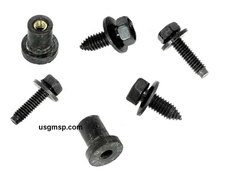 Fan Shroud Bracket/ Radiator Well Nut Mounting Kit: 67-69F